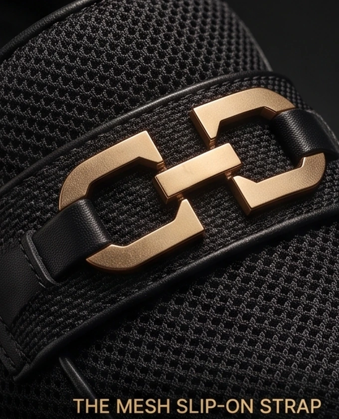 Two big toes in sandals form the letters C and C — the Clip-Claps brand mark