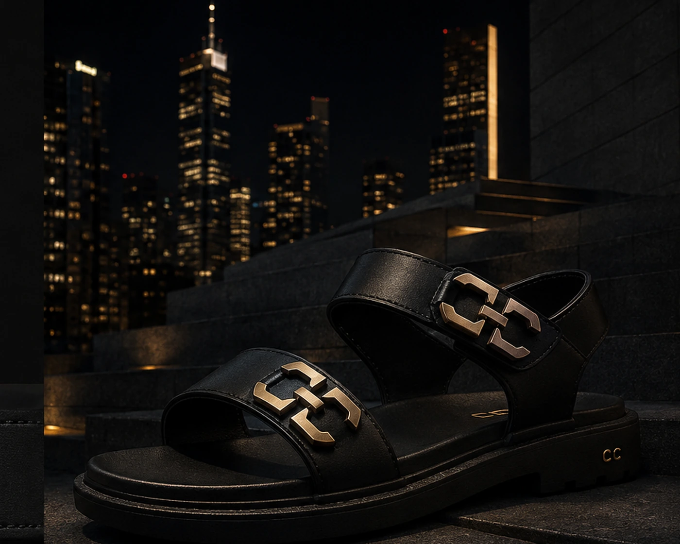 Aurora stiletto transforming from heel to flat sandal in one motion
